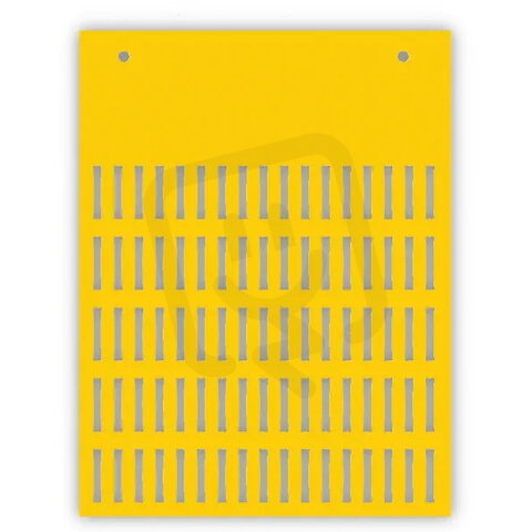 Štítek zásuvný KCPM-Y 4x15 žlutý bez popisu 80ks ELEKTRO BEČOV G0809002