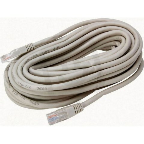 Síťový kabel CAT 6-UTP, s RJ 45 konektory, 10 m, šedý KOPP 33369551