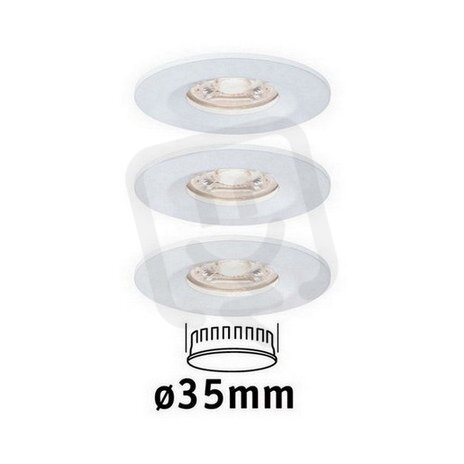 LED vestavné svítidlo Nova mini nevýklopné IP44 3x4W 2.700K bílá mat 230V 94299