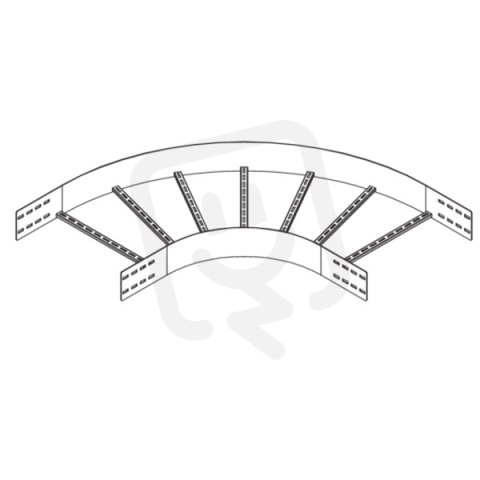 Weitspannkabelleiter-Bogen PUK GROUP WPLB 150-20F