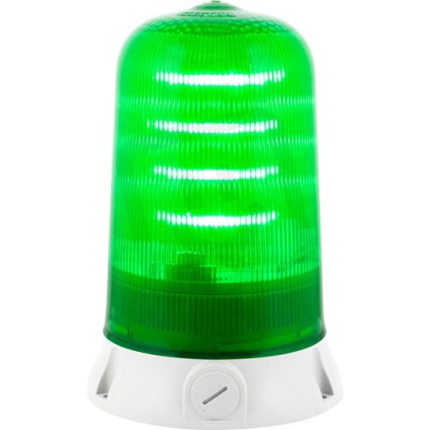 Maják rotační LED ROTALLARM S LED 12/24 V, ACDC, IP65, zelená, světle šedá
