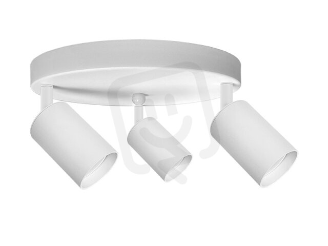 bodové svítidlo METRO 3 ROUND GU10 bílá 3x5W 38° 3000K LEDMED LM14108015