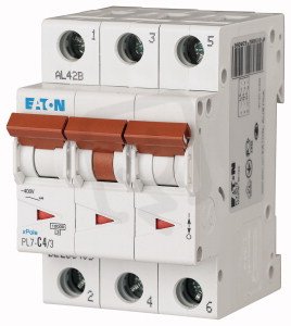 Jistič Eaton PL7-D4/3 4A 3-pólový (10kA) 263417