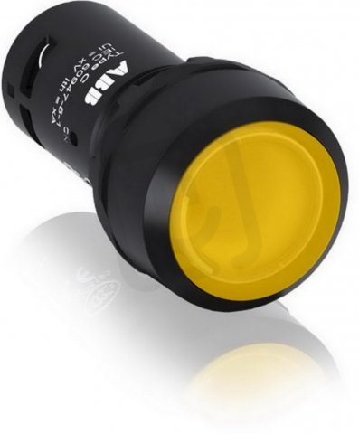 CP1-11Y-10, Tlačítko žluté, prosvětlené, včetně LED ABB 1SFA619100R1113