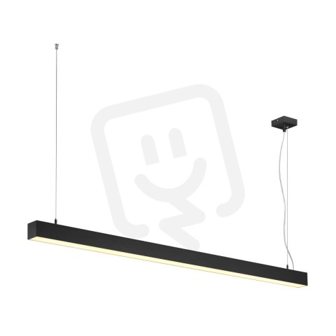 Q-LINE DALI SINGLE LED závěsné svítidlo stmívatelné 1 500 mm černé SLV 1001309