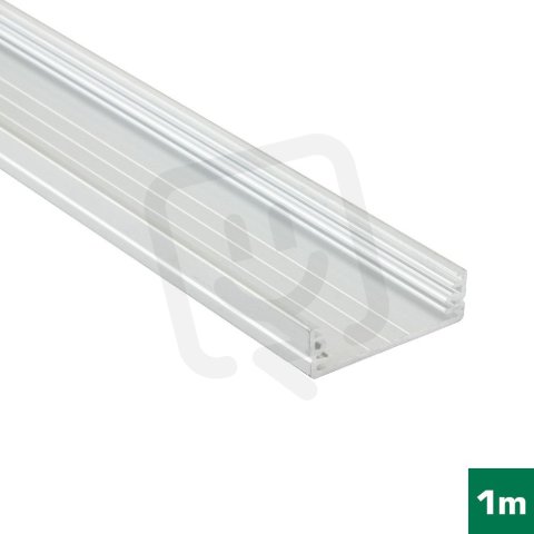 AL profil FKU15 G/W pro LED, bez plexi, 1m, surový FK TECHNICS 4731609