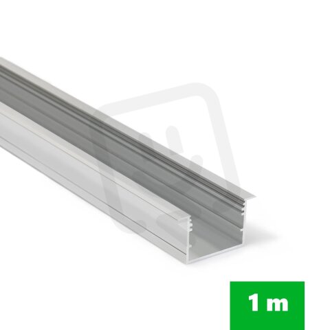 AL profil FKU78-07 pro LED, bez plexi, 1m, elox FK TECHNICS 4739573