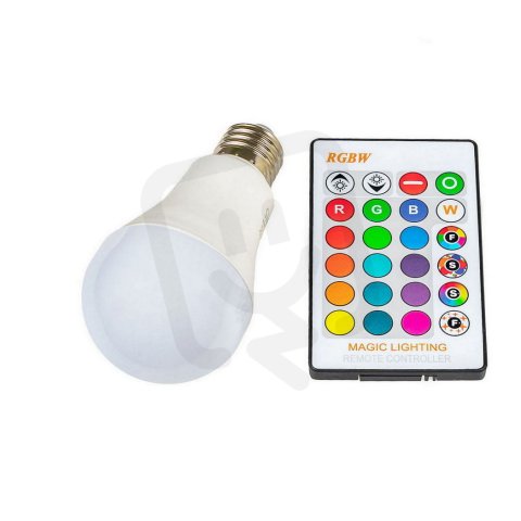 RGBWW E27 5W-360 žárovka+ovladač (teplá) T-LED 021170