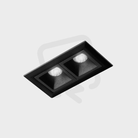 NSES Recessed with Frame Black-Black 4 W