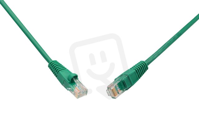 Patch kabel CAT5E UTP PVC 3m zelený snag-proof C5E-114GR-3MB SOLARIX 28351309