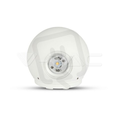 6W LED Wall Light Grey Body Round IP65 4