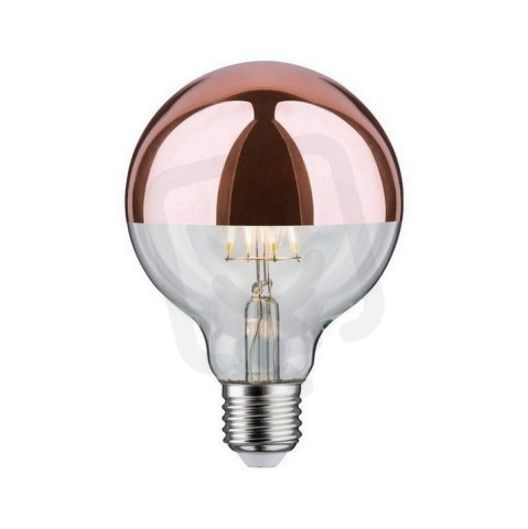 LED Globe 6,5 W E27 zrcadlový svrchlík měď teplá bílá PAULMANN 28674