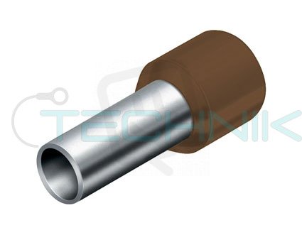 DI 10-12 hnědá Dutinka izolovaná,průřez 10mm2/délka 12mm,dle DIN46228