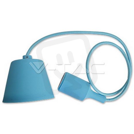 E27 Pendant Holder Light Blue Body,  VT-