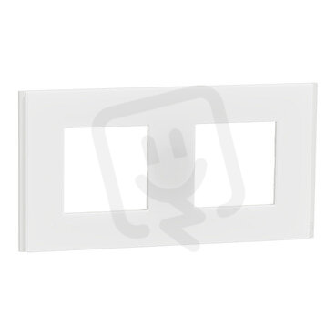 Krycí rámeček NOVÁ UNICA DECO MATERIALS dvojnásobný, Translucent white