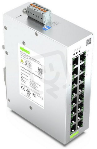Jednoduchý konfigurovatelný switch 16 portů 1000Base-T WAGO 852-1816