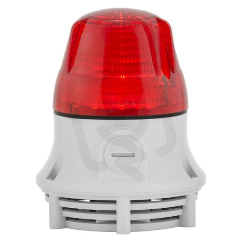 Svítidlo se zvukovým signálem MICROLAMP LED A 12/24V ACDC IP30 M16 červená 38633