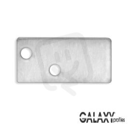 End cap E95 Aluminium anodised for profile MP1 incl. screws GALAXY PROFILES