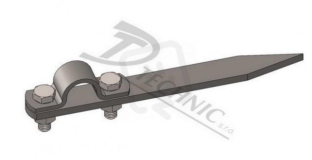 DT TECHNIC 102190 DOT 250 Držák ochranné trubky a jímače - špička - L=250 mm