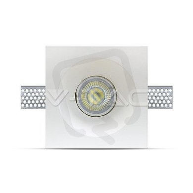 GU10 Fitting Square Gypsum White,  VT-77