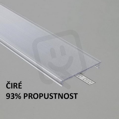 Plexi C10 čiré "široké" pro AL profily FKU70, 1m FK TECHNICS 4737643