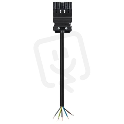 kabel s jedním konektorem gesis, 5-pól, 5*2,5mm2, vidlice, délka 6m, černý