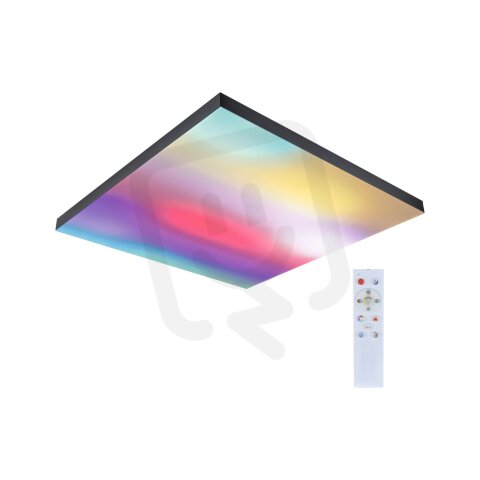 LED Panel Velora Rainbow dynamicRGBW hranaté 595x595mm RGBW černá PAULMANN 79909