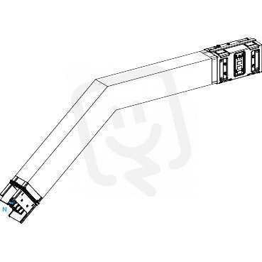 Koleno 630 A vertikální na míru dolu SCHNEIDER KSA630DLF43B