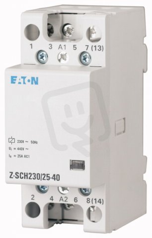 Eaton 248851 Instalační stykač, 24V~, 25A, 4zap. kont. Z-SCH24/25-40