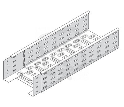 Žlab kabelový perforovaný 200*110*0, 65mm, 3m, integrované spojky, Sendzimir