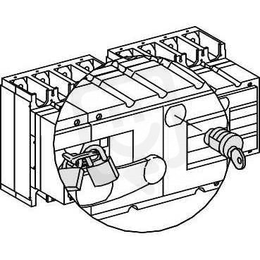 Schneider 31097 Uzamykací zarízení pro přepínač Compact INS