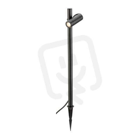 SLV HELIA SLIM Pole, Single LED, venkovní stojací lampa, černá IP65 3000K