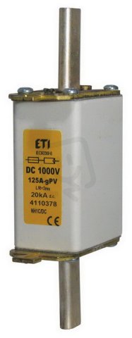 Nožová pojistka M1C DC gPV 50A/1000V ETI 004110374