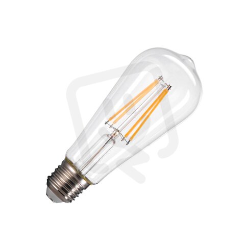 ST58 E27 LED světelný zdroj transparentní 7,5 W 2700 K CRI 90 320° SLV 1005268