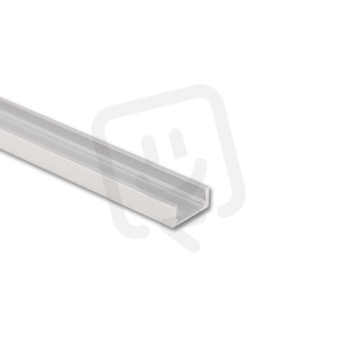 Přisazený hliníkový profil PG2 16x8mm bez difuzoru 3m MCLED ML-761.101.74.3