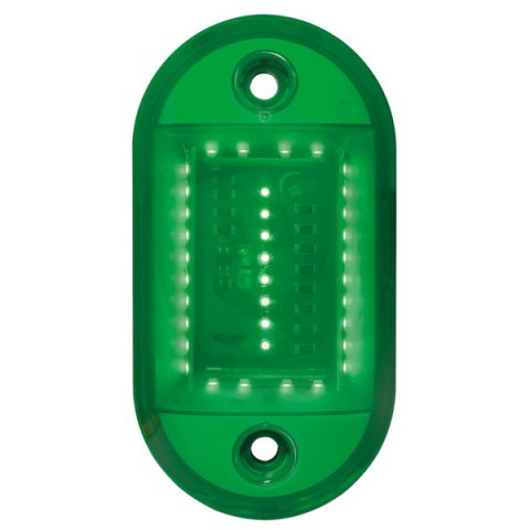 Svítidlo signální T4 LED 24 V, ACDC, zelená, zelená SIRENA 21408