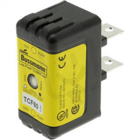 Pojistka CubeFuse Eaton TCF60 600V AC / 300V DC, 60A