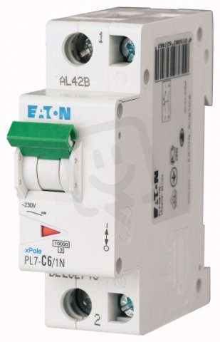 Jistič Eaton PL7-D6/1N 6A 1+N-pólový (10kA) 262755