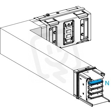 Koleno 630 A horizontální na míru doleva SCHNEIDER KSA630DLL41A