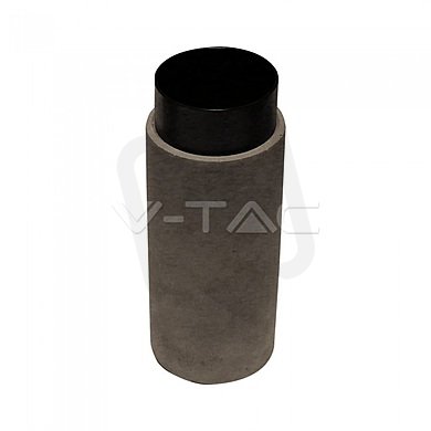 GU10 Fitting Gypsum Surface Metal With Gun Black Concrete Bottom, VT-865