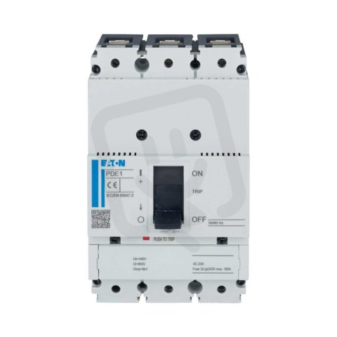 Eaton PDE13S0160SNNJ Vypínač 3pól 160A Icw(1s)=2kA třmen.svorky