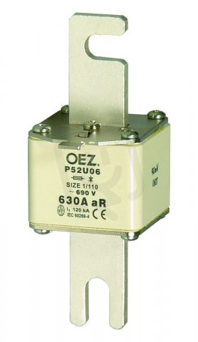 OEZ 10557 Pojistková vložka pro jištění polovodičů P52U06 630A aR DIN110