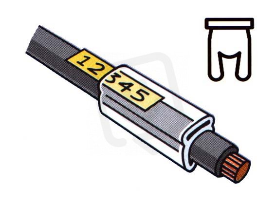 PT-02015A Průhledné návlečky s kapsou pro průměr 1,2-2mm/0,25-1,5mm2/délka 15mm