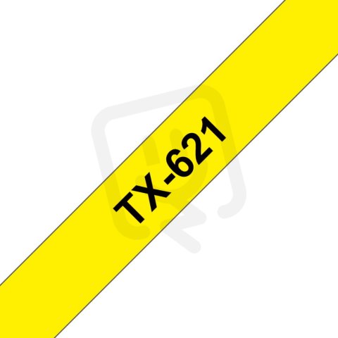 BROTHER TX-621, žlutá / černá (9mm)
