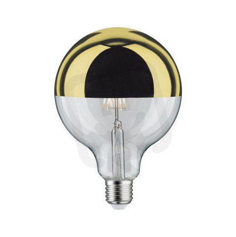 LED Globe 6,5 W E27 zrcadlový svrchlík zlatá teplá bílá stmívatelné 28678