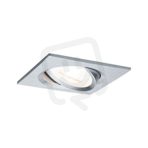 Vestavné svítidlo LED Nova hranaté 1x6,5W hliník broušený nastavitelné 934.55