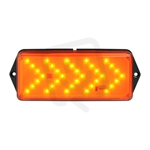 Svítidlo signální F4 LED 24 V, ACDC, IP66, oranžová, černá SIRENA 21412
