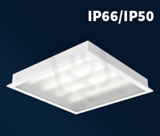 Vestavné svítidlo ODIS-LED-L-M600-SQ-MP-4800-840, IP66/IP50 VYRTYCH 085613