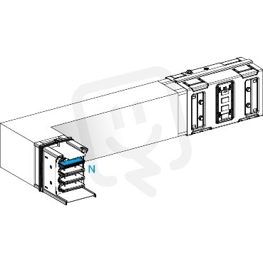 Koleno 630 A horizontální na míru doleva SCHNEIDER KSA630DLL42A