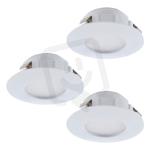 Zápustné svítidlo PINEDA SET 3XLED d78 bílá STARR 14,7W IP44 EGLO 95821